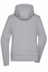 James&Nicholson Kapuzenjacke Slim Cut Melange für Damen, Dark Melange S, JN1143 – Bild 4
