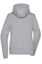James&Nicholson Kapuzenjacke Slim Cut Melange für Damen, Dark Melange S, JN1143 – Bild 4