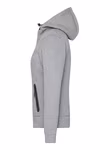 James&Nicholson Kapuzenjacke Slim Cut Melange für Damen, Dark Melange S, JN1143 – Bild 5