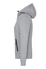 James&Nicholson Kapuzenjacke Slim Cut Melange für Damen, Dark Melange S, JN1143 – Bild 5