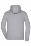 James&Nicholson Hooded Jacket con Tasca a Marsupio e Elastan, Dark Melange S, JN1144 – immagine 4