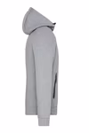 James&Nicholson Hooded Jacket con Tasca a Marsupio e Elastan, Dark Melange S, JN1144 – immagine 6