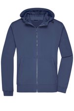 James&Nicholson Softshelljacke mit Kapuze, Slim-fit für Herren, Black/Black S, JN1146 – Bild 3