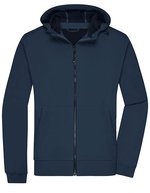 James&Nicholson Softshelljacke mit Kapuze, Slim-fit für Herren, Black/Black S, JN1146 – Navy/Navy