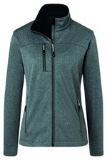 James&Nicholson Softshell Jacke mit Fleece-Innenseite für Damen, Dark Melange/Black XS, JN1147 – Bild 1