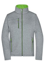 James&Nicholson Softshell Jacke mit Fleece-Innenseite für Damen, Dark Melange/Black XS, JN1147 – Bild 3