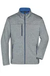 James&Nicholson Softshelljacke mit Fleece-Innenseite für Herren, Dark Melange/Black S, JN1148 – Bild 3