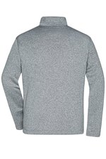 James&Nicholson Softshelljacke mit Fleece-Innenseite für Herren, Dark Melange/Black S, JN1148 – Bild 4