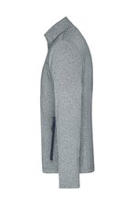 James&Nicholson Softshelljacke mit Fleece-Innenseite für Herren, Dark Melange/Black S, JN1148 – Bild 5