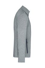 James&Nicholson Softshelljacke mit Fleece-Innenseite für Herren, Dark Melange/Black S, JN1148 – Bild 6