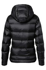 James&Nicholson Daunenjacke mit Kapuze und Reißverschluss für Damen, Black/Silver (Solid) XS, JN1151 – Bild 4
