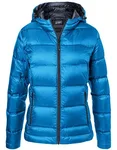 James&Nicholson Daunenjacke mit Kapuze und Reißverschluss für Damen, Blue/Navy XXL, JN1151 – Bild 2