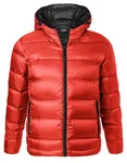 James&Nicholson Daunenjacke mit Kapuze und Steppung für Herren, Flame/Black 3XL, JN1152 – Bild 2