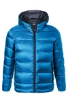 James&Nicholson Daunenjacke mit Kapuze und Steppung für Herren, Navy/Silver (Solid) L, JN1152 – Bild 3