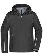James&Nicholson 3-in-1-Jacke mit Fleece-Innenjacke für Herren, Black/Black S, JN1154 – Bild 1