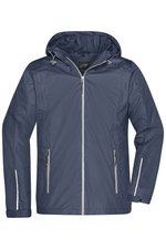 James&Nicholson 3-in-1-Jacke mit Fleece-Innenjacke für Herren, Black/Black S, JN1154 – Bild 8