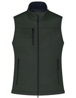 James&Nicholson Softshell-Weste aus recyceltem Polyester für Damen, Black XS, JN1169 – Graphite