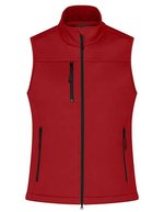 James&Nicholson Softshell-Weste aus recyceltem Polyester für Damen, Black XS, JN1169 – Rouge