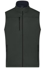 James&Nicholson Softshell-Weste aus Recyclingmaterial für Herren, Black S, JN1170 – Bild 1