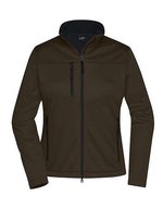 James&Nicholson Softshell-Jacke aus Recyclingmaterial für Damen, Black XS, JN1171 – Brown