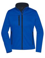 James&Nicholson Softshell-Jacke aus Recyclingmaterial für Damen, Black XS, JN1171 – Nautic Blue