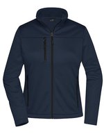 James&Nicholson Softshell-Jacke aus Recyclingmaterial für Damen, Black XS, JN1171 – Navy