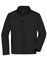 James&Nicholson Softshell Jacke aus recyceltem Polyester für Herren, Black S, JN1172 – Bild 2