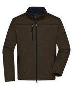 James&Nicholson Softshell Jacke aus recyceltem Polyester für Herren, Black S, JN1172 – Brown