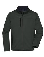 James&Nicholson Softshell Jacke aus recyceltem Polyester für Herren, Black S, JN1172 – Graphite