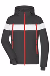 James&Nicholson Veste de sports d'hiver avec DuPont™ Sorona® pour femme – Black/White/Light Red