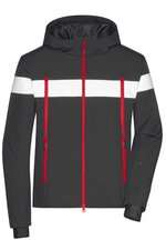 James&Nicholson Wintersportjacke mit DuPont™ Wattierung für Herren, Black/White S, JN1174 – Bild 2