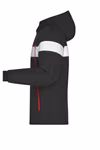 James&Nicholson Winter Sports Jacket with DuPont™ Padding for Men, Black/White S, JN1174 – image 4