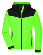 James&Nicholson Allwetterjacke mit TPU-Membran für Damen, Black XS, JN1179 – Bright Green/Black