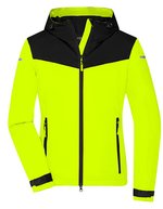 James&Nicholson Allwetterjacke mit TPU-Membran für Damen, Black XS, JN1179 – Bright Yellow/Black