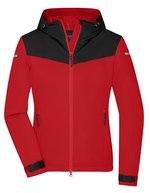 James&Nicholson Allwetterjacke mit TPU-Membran für Damen, Black XS, JN1179 – Light Red/Black/Light Red