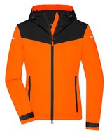 James&Nicholson Allwetterjacke mit TPU-Membran für Damen, Black XS, JN1179 – Neon Orange/Black