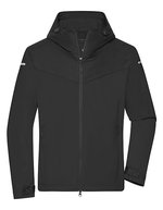 James&Nicholson Allwetterjacke aus recyceltem Polyester für Herren, Black S, JN1180 – Bild 2