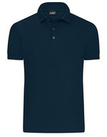 James&Nicholson Poloshirt aus mercerisierter Baumwolle für Herren, Black S, JN1300 – Navy