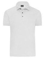 James&Nicholson Poloshirt aus mercerisierter Baumwolle für Herren, Black S, JN1300 – White