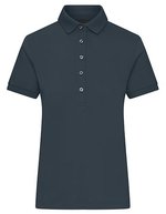 James&Nicholson Mercerisierte Baumwoll-Polo mit Kragen für Damen, Black XS, JN1301 – Grafite