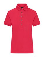 James&Nicholson Mercerisierte Baumwoll-Polo mit Kragen für Damen, Black XS, JN1301 – Rosso chiaro