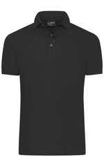 James&Nicholson Mercerisierte Herren Polo Slim Fit, Black M, JN1302 – Bild 3