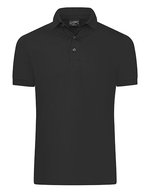 James&Nicholson Mercerisierte Herren Polo Slim Fit, Black M, JN1302 – Bild 2