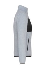 James&Nicholson Fleecejacke mit Brusttasche für Damen, Black/Black XS, JN1311 – Bild 5