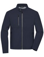 James&Nicholson Softshell-Jacke mit BIONIC-FINISH®ECO für Herren, Black S, JN1316 – Navy