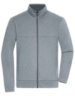 James&Nicholson Sportjacke mit durchgehendem Reißverschluss, Black S, JN1318 – Clair Melange