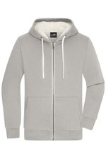 James&Nicholson Doubleface Jacke mit Kapuze für Herren, Black/Nature S, JN1320 – Bild 1