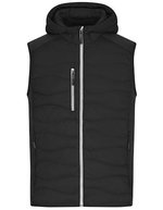 James&Nicholson Hybridweste mit Sorona® Wattierung für Herren, Black/Black S, JN1328 – Bild 2