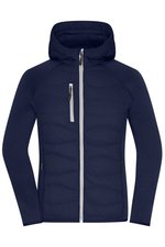 James&Nicholson Hybridjacke mit Sorona Wattierung für Damen, Black/Black S, JN1329 – Bild 1