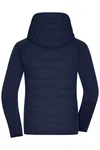 James&Nicholson Hybridjacke mit Sorona Wattierung für Damen, Navy/Navy S, JN1329 – Bild 3